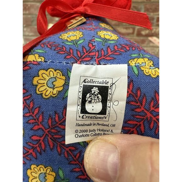 VTG Made In USA, Collectible Creations Blue Stuffed Rooster Handmade Folksy Farm - Picture 6 of 9